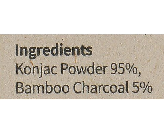 Спонж-конняку с бамбуковым углем Purito Bamboo Charcoal Konjac Sponge, 7 g, изображение 3