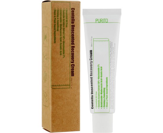 Крем відновлювальний з центеллою без олій Purito Centella Unscented Recovery Cream, 50 ml, фото _ab__is.image_number.default