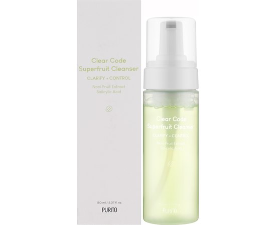 Пенка для глубокой очистки кожи Purito Clear Code Superfruit Cleanser, 150 ml, изображение 2