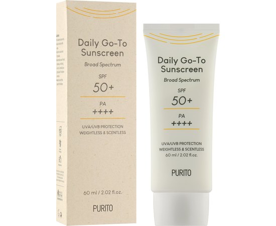 Солнцезащитный крем на каждый день Purito Daily Go-To Sunscreen SPF50+ PA++++, изображение 3