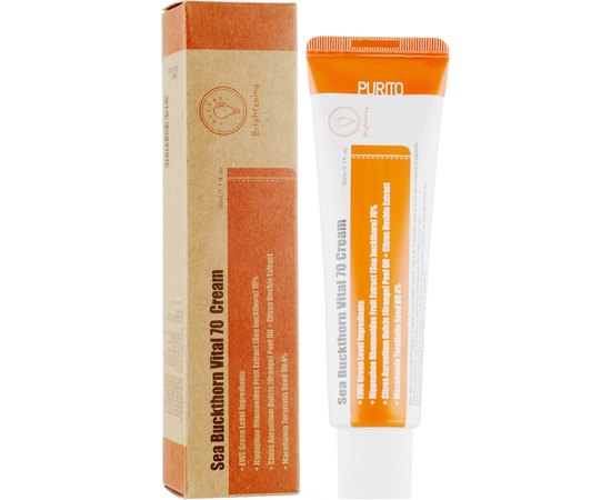 Крем витаминный с облепихой и мандаринами Purito Sea Buckthorn Vital 70 Cream, 50 ml, изображение 2