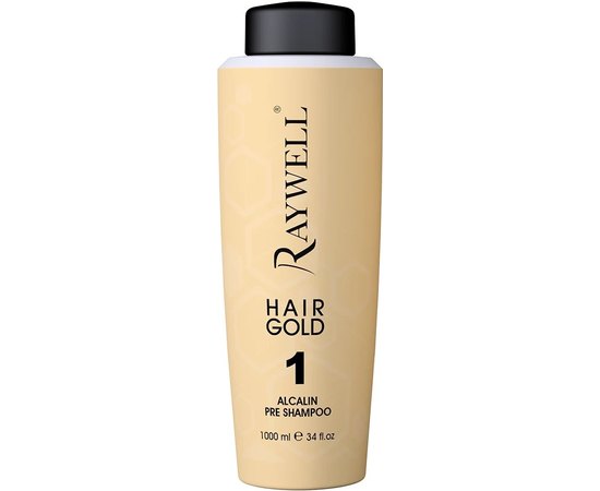 Шампунь для глибокого очищення Raywell Hairgold Alcalin Pre Shampoo, 1000 ml, фото 