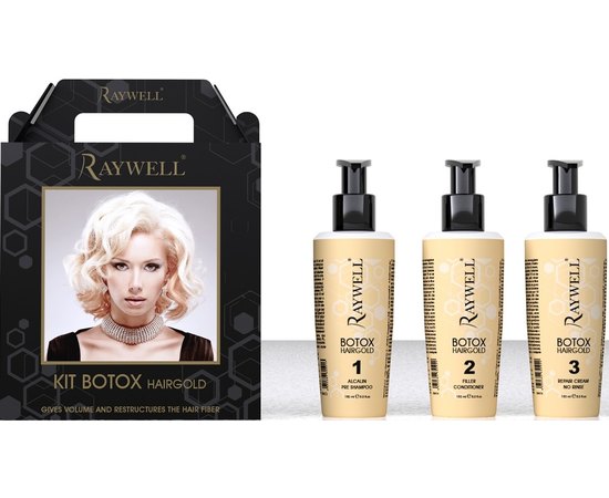 Реконструкция для волос Raywell Hairgold Botox Kit