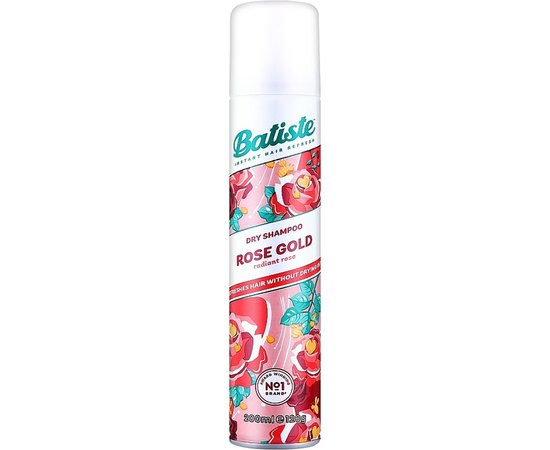 Сухой шампунь для волос Batiste Rose Gold Dry Shampoo, 200 ml