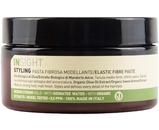 Паста моделирующая для волос Insight Styling Elastic Fibre Paste, 90 ml