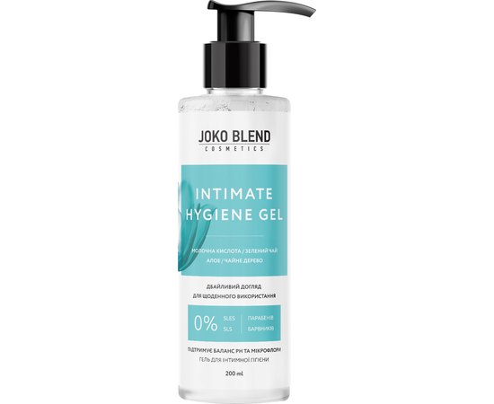 Гель для интимной гигиены с ионами серебра Joko Blend Intimate Hygiene Gel, 200 ml