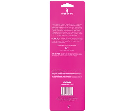 Массажная щетка для волос Lee Stafford Smooth & Polish Paddle Brush, изображение 3