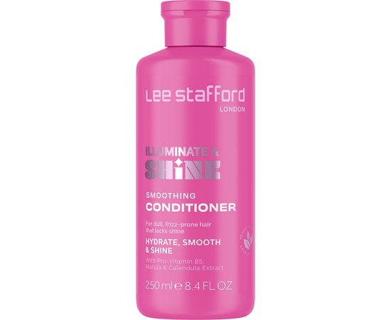 Розгладжуючий кондиціонер Сяйво та Блиск Lee Stafford Illuminate and Shine Smoothing Conditioner, 250 ml, фото 