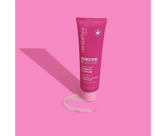 Стимулирующий скраб для кожи головы для усиления роста волос Lee Stafford Grow Strong and Long Stimulating Scalp Scrub, 100 ml, изображение 3