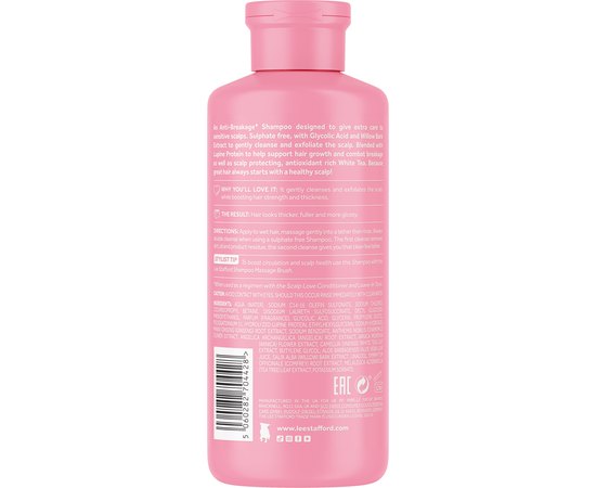 Шампунь для чутливої шкіри голови та ослабленого волосся Lee Stafford Scalp Love Anti-Breakage Shampoo, 250 ml, фото _ab__is.image_number.default