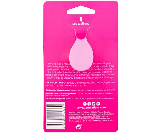 Масажна щітка для миття голови Lee Stafford Shampoo Massage Brush, изображение 4