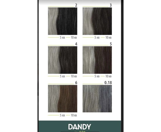 Крем-краска для мужчин Lisap Dandy Hair Color, 60 ml, изображение 3