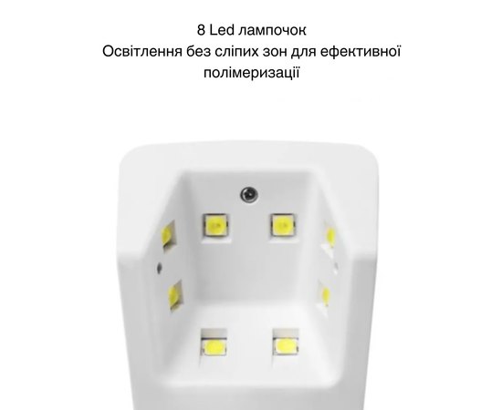 Міні лампа акумуляторна для манікюра Snrqi K6, фото _ab__is.image_number.default