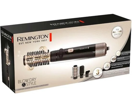 Фен-щетка для волос Remington Blow Dry and Style Caring AS7580, изображение 4