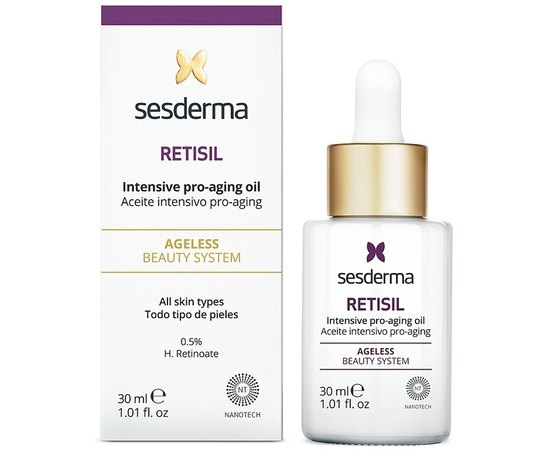Масло для интенсивного омолаживающего ухода Sesderma Retisil Intensive pro-aging oil, 30 ml, изображение 2