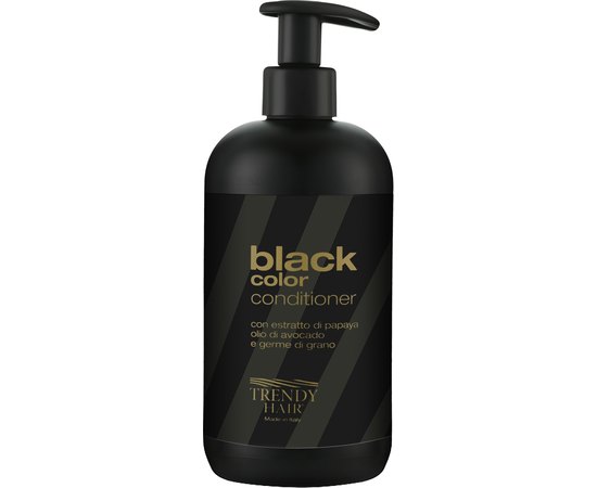 Кондиционер для нейтрализации желтизны осветленных волос Trendy Hair Black Color Conditioner, 600 ml