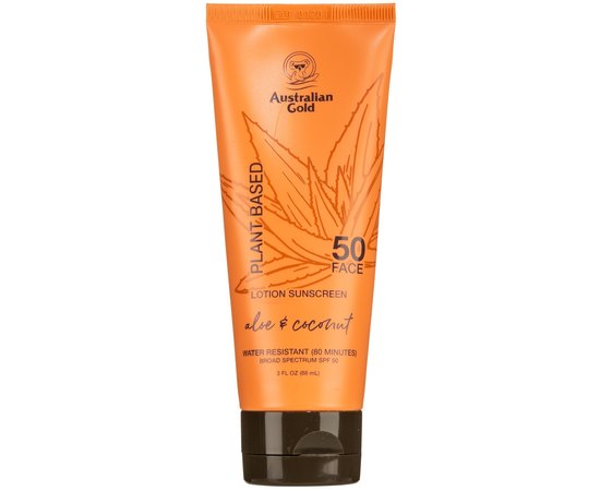 Лосьйон сонцезахисний для обличчя на рослинній основі Australian Gold Plant Based Face SPF50, 88 ml, фото 