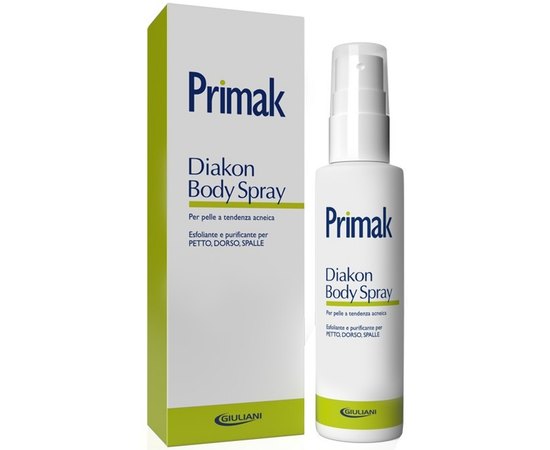 Спрей для шкіри з акне на спині, грудях, плечах Biogena Primak Diakon Body Spray, 75 ml, фото 