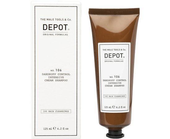 Інтенсивний крем-шампунь для контролю появи лупи Depot 106 Dandruff Control Intensive Cream Shampoo, 125 ml, фото _ab__is.image_number.default