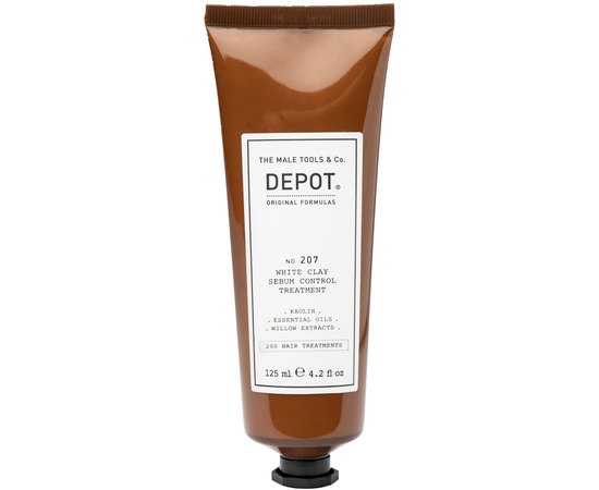Засіб для контролю жирності шкіри голови Depot 207 White Clay Sebum Control Treatment, 125 ml, фото _ab__is.image_number.default