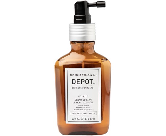 Детокс спрей-лосьйон для шкіри голови Depot 208 Detoxifying Spray Lotion, 100 ml, фото 