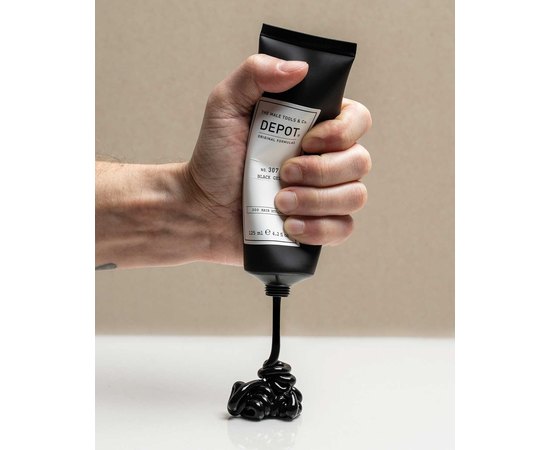 Чорний гель-камуфляж для укладання волосся Depot Hair Styling 307 Black Gel, 125 ml, фото _ab__is.image_number.default