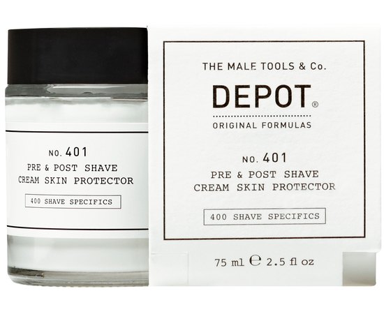 Захисний крем до та після гоління Depot Shave Specifics 401 Pre & Post Cream Skin Protector, 75 ml, фото 