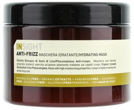Увлажняющая маска для всех типов волос Insight Anti-Frizz Hair Hydrating Mask, изображение 3