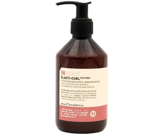 Молочко для розчісування кучерявого волосся Insight Elasti-Curl Textured Leave-In Detangling Hair Milk, 250 ml, фото 