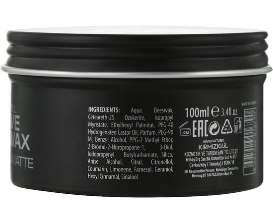 Воск для волос RedOne Professional Men Creative Fiber Wax Maximum Control Strong Hold & Matte, 100 ml, изображение 2