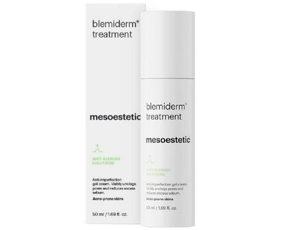 Ночной крем-гель для жирной кожи с акне Mesoestetic Blemiderm Treatment, 50 ml