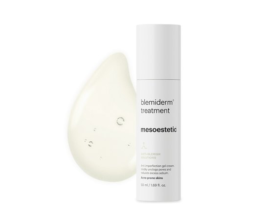 Ночной крем-гель для жирной кожи с акне Mesoestetic Blemiderm Treatment, 50 ml, изображение 2