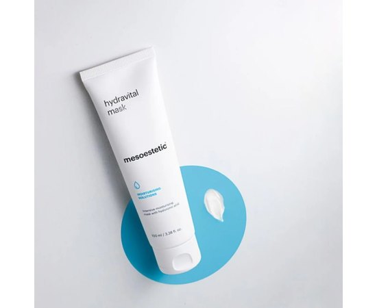 Гидро-питательная маска Mesoestetic Hydra-vital face Mask, 100 ml, изображение 3