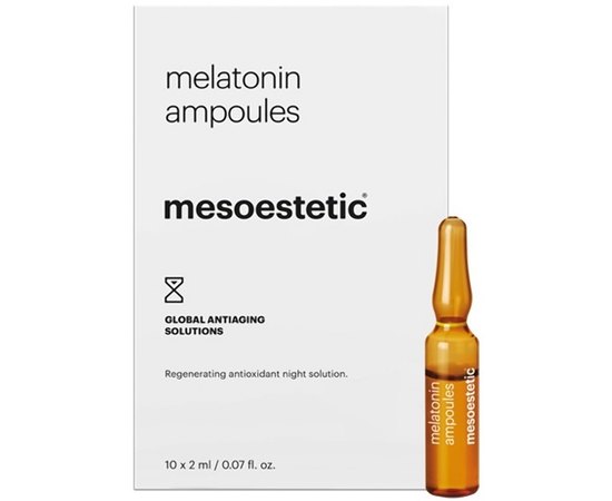 Ампулы Мелатонин - ночной уход Mesoestetic Melatonin Ampoules, 10 х 2 ml