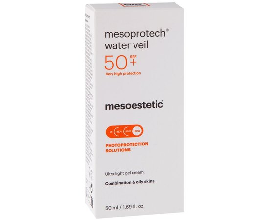 Увлажняющая анти-возрастная вуаль SPF50+ Mesoestetic Light Water Antiaging Veil, 50 ml, изображение 3