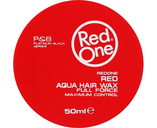 Воск для волос на водной основе RedOne Aqua Hair Gel Wax Full Force Red, 50 ml
