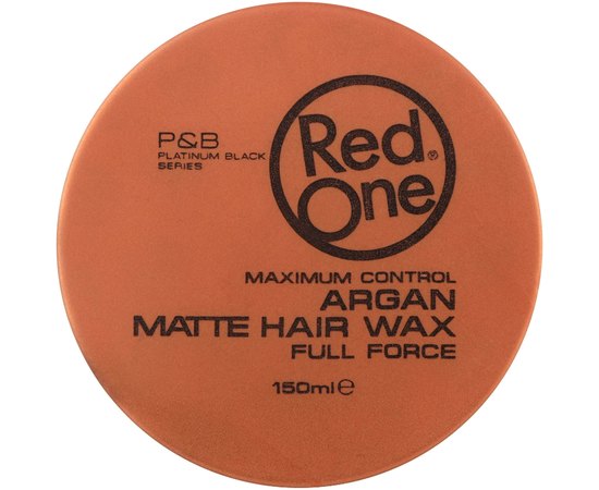 Матовый воск для волос ультрасильной фиксации с аргановым маслом RedOne Argan Matte Hair Wax Full Force, 150 ml