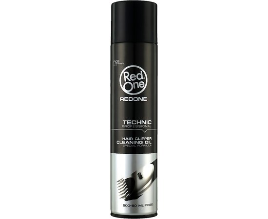 Масло-спрей для смазки ножей и чистки машинки для стрижки RedOne Hair Clipper Cleans, 200 ml