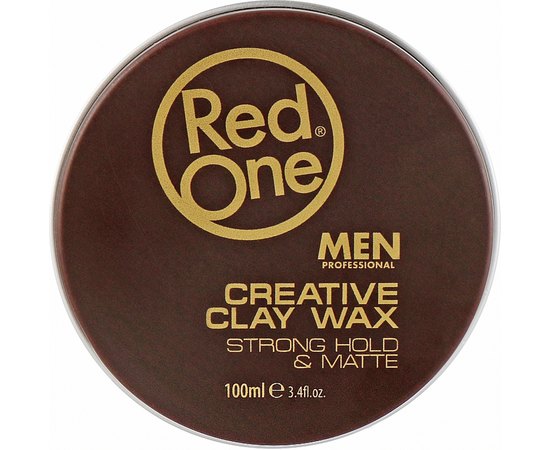 Глиняный воск RedOne Professional Men Creative Clay Wax Strong Hold Matte, 100 ml