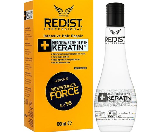 Кератиновое масло для волос Redist Professional Keratin Miracle Oil, 100 ml, изображение 2