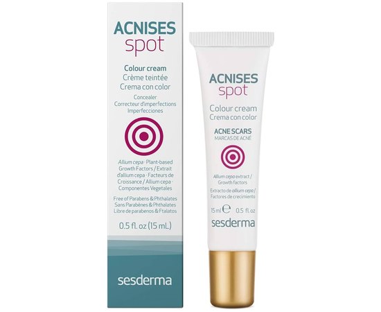 Тонуючий крем для шкіри з постакне Sesderma Acnises Spot Cream, 15 ml, фото _ab__is.image_number.default