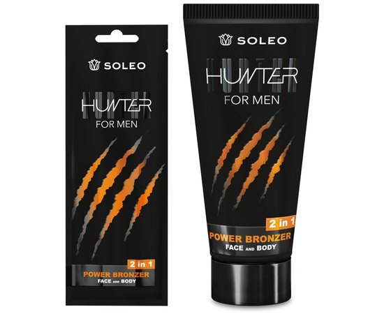 Крем для засмаги в солярії для чоловіків Soleo  Hunter For Men Power Bronzer, фото 