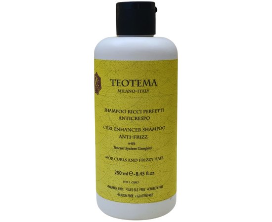 Шампунь для вьющихся волос Teotema Professional TeoCurl Shampoo, 250 ml