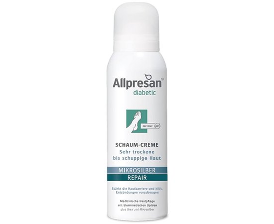 Крем-пена для сухой кожи стоп Allpresan Diabcare Microsilber, 125 ml