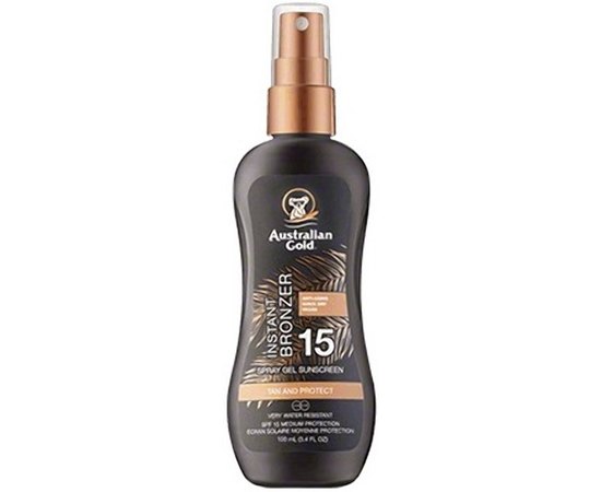 Спрей-гель с бронзатором SPF15 Australian Gold SPF 15 Spray Gel Bronzer