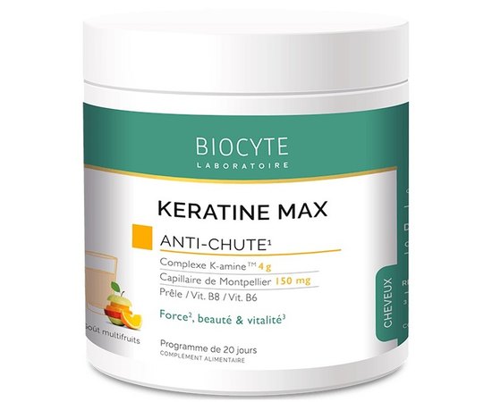 Харчова добавка для волосся Кератін Макс Biocyte Keratine Max, 20*12g, фото 