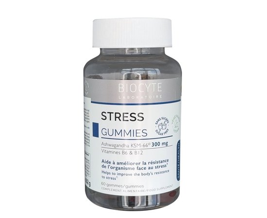 Добавка дієтична Зменшення стресу Biocyte Stress Gummies, 60 gummies, фото _ab__is.image_number.default