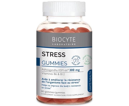 Диетическая добавка Уменьшение стресса Biocyte Stress Gummies, 60 gummies