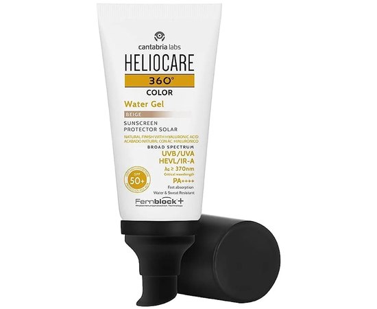 Гель з тоном на водній основі Cantabria Heliocare 360 Color Water Gel SPF50+ Beige, 50 ml, фото _ab__is.image_number.default
