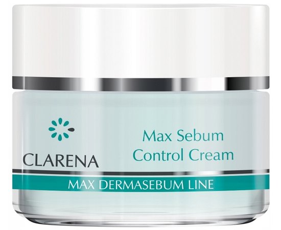 Матирующий крем нормализирующий Clarena Max Dermasebum Sebum Control Cream, 50 ml